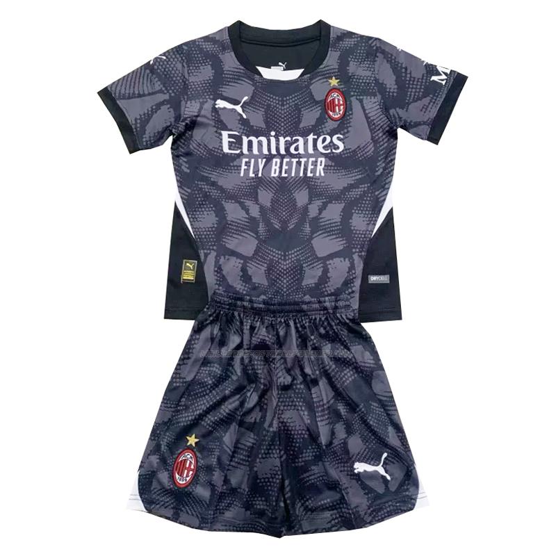 maillot enfant gardien ac milan noir 2024-25