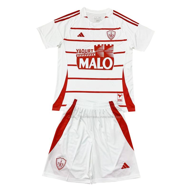 maillot enfant stade brestois extérieur 2024-25