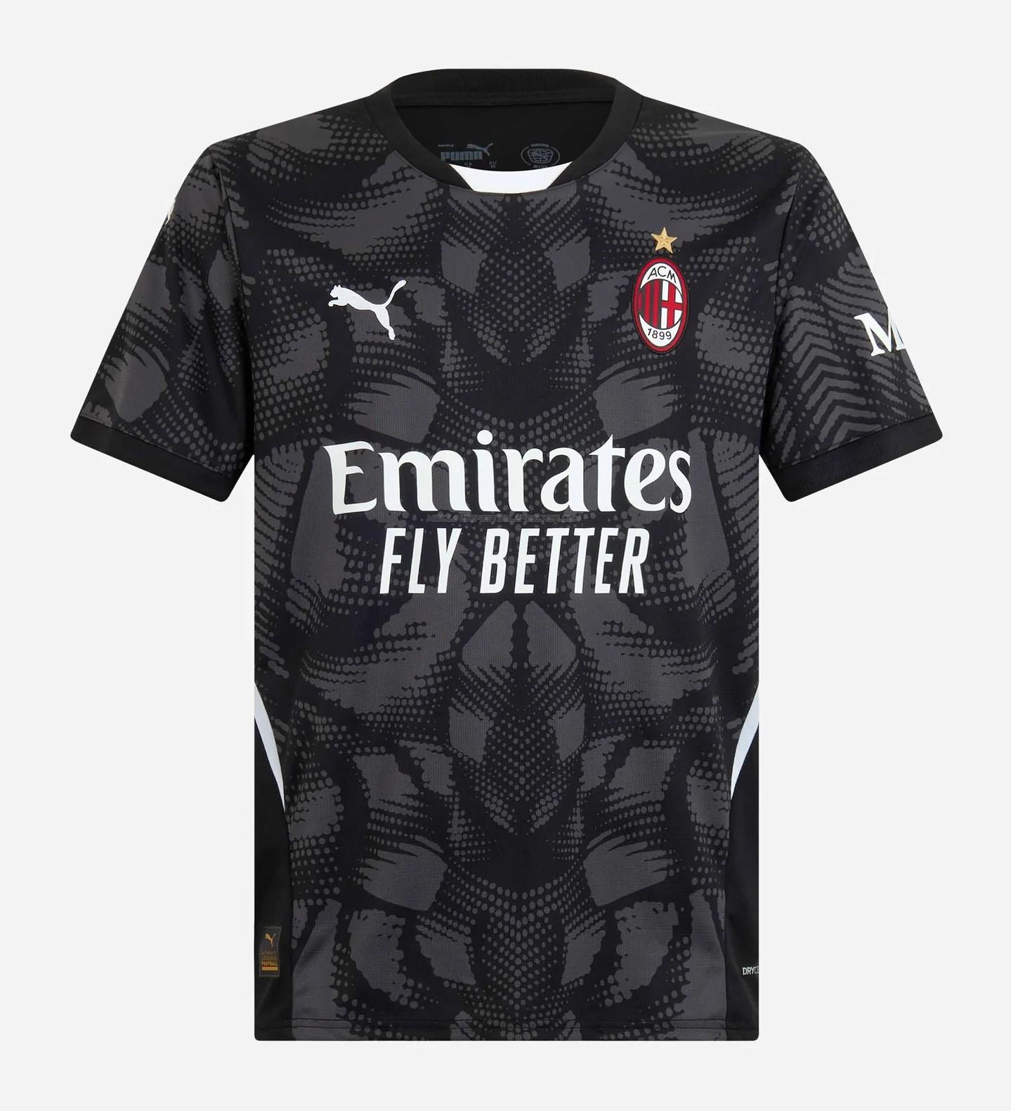 maillot gardien ac milan noir 2024-25