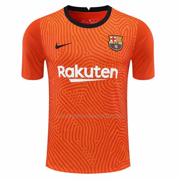 Acheter maillot gardien barça orange 2020-21 - maillotdefootballpascher.com