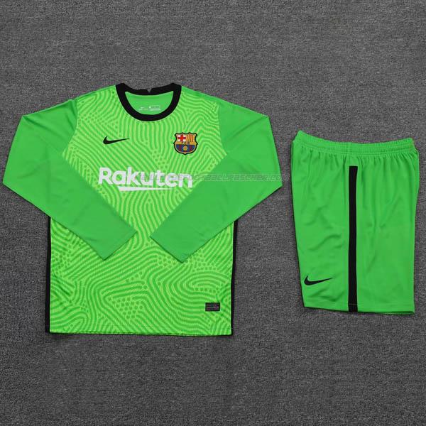 Acheter maillot manche longue gardien barça vert 2020-21 ...