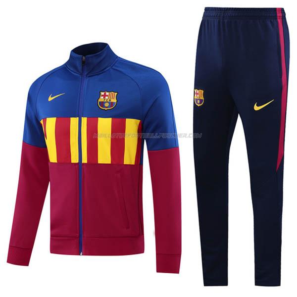 Acheter veste barça rouge bleu 2020-2021 - maillotdefootballpascher.com