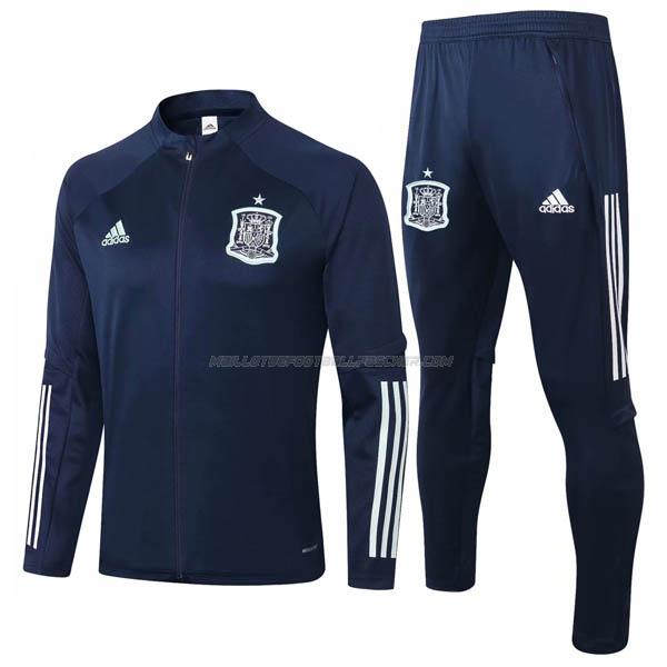 Acheter veste espagne bleu 2020 - maillotdefootballpascher.com