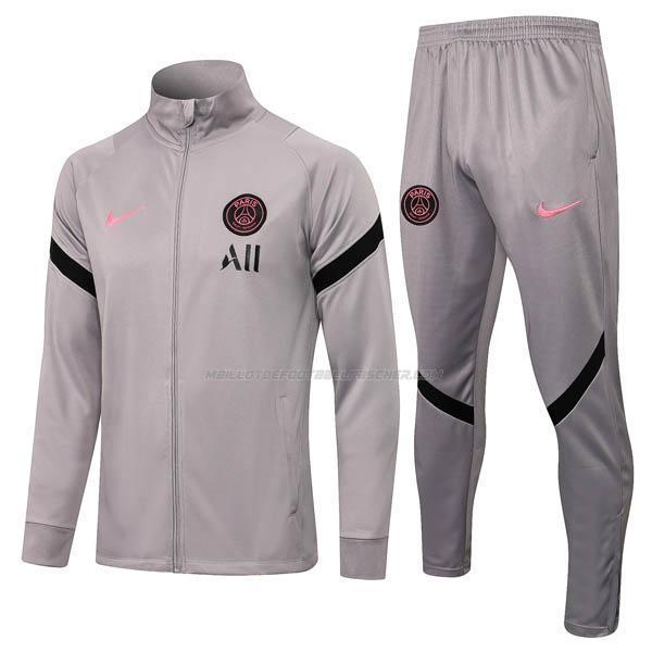 veste psg2 paris saint-germain gris 2021-22