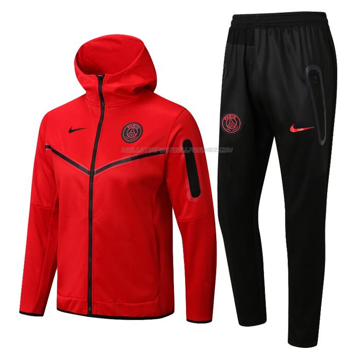 veste survêtement à capuche paris saint-germain 22125a1 rouge 2022-23